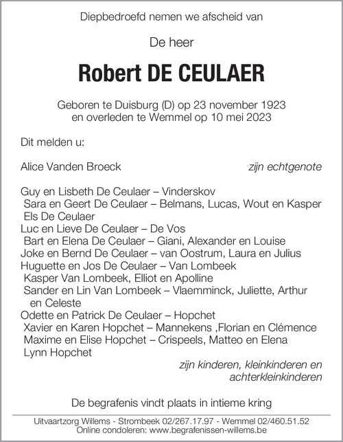 Robert De Ceulaer
