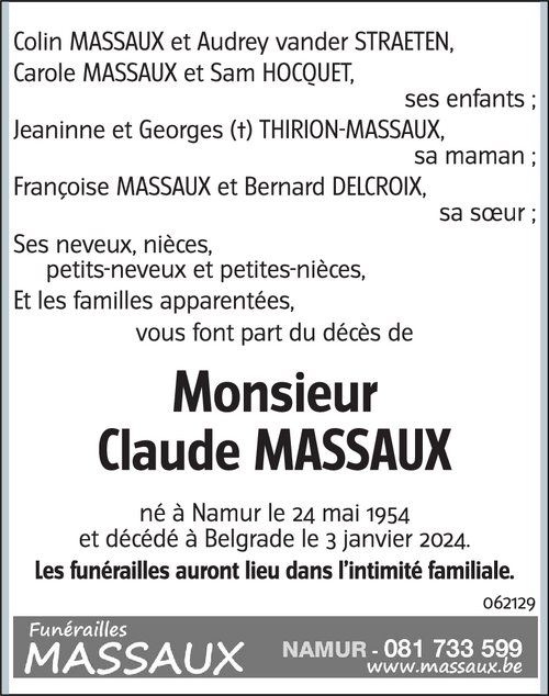 Claude MASSAUX