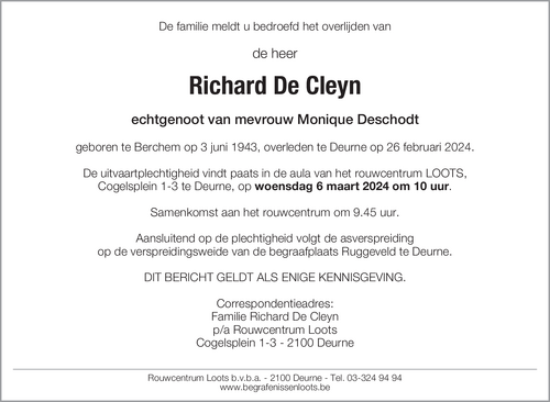 Richard De Cleyn