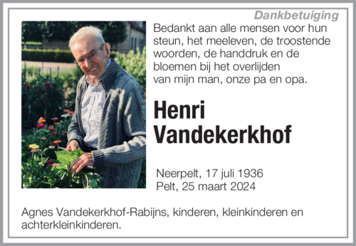 Henri Vandekerkhof