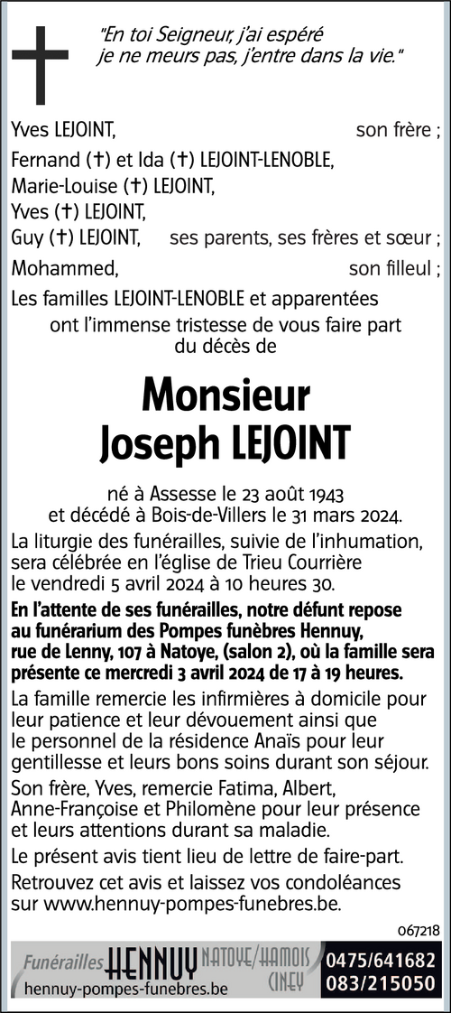 Joseph Lejoint