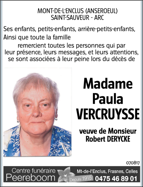 Paula VERCRUYSSE