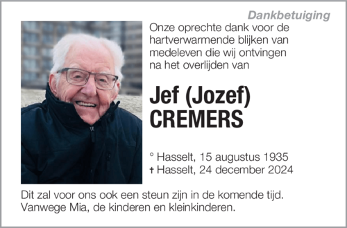 Jef (Jozef) Cremers