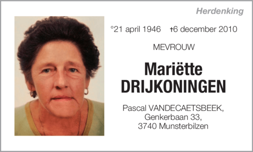 Mariëtte DRIJKONINGEN