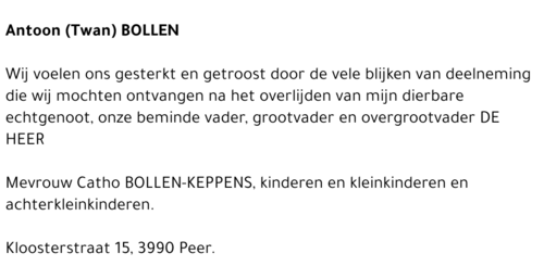 Antoon (Twan) Bollen