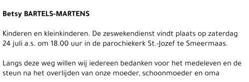 Betsy Bartels Martens