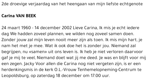 Carina Van Beek