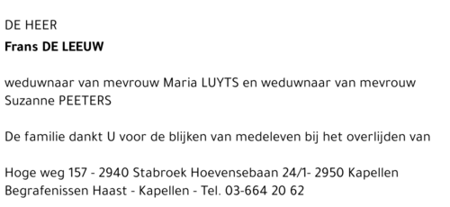 FRANS DE LEEUW