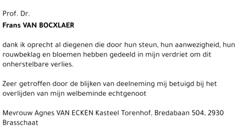 Frans Van Bocxlaer