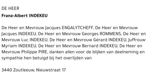 Franz-Albert Indekeu