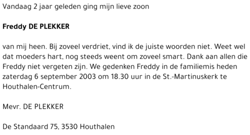Freddy De Plekker
