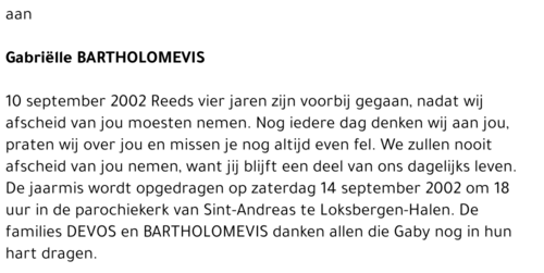 Gabrielle Bartholomevis