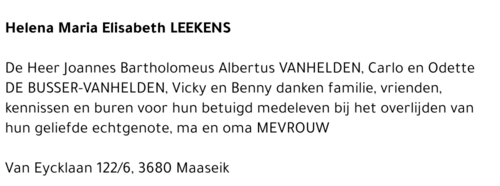 Helena Maria Elisabeth Leekens