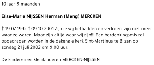 Herman en Elise-Marie Mercken-Nijssen