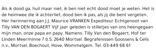 J.J. MAURICE VRANKEN