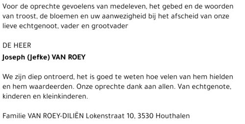 Joseph Van Roey