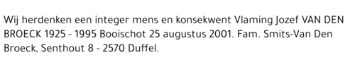 JOZEF VAN DEN BROECK