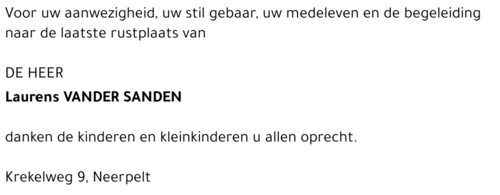 Laurens Vander Sanden