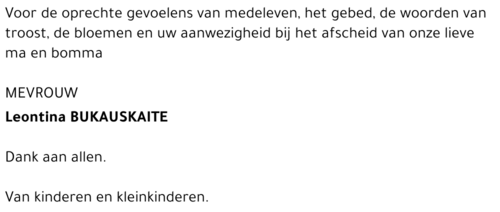 Leontina Bukauskaite