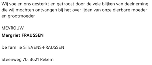 Magriet Fraussen