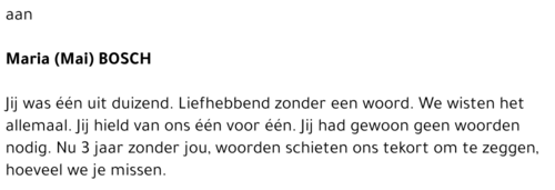 Maria (Mai) Bosch