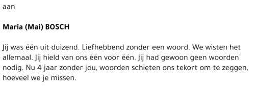 Maria (Mai) Bosch
