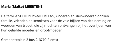 Maria (Maike) Meertens