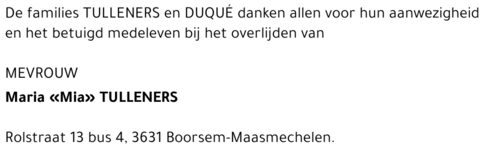 Maria Tulleners