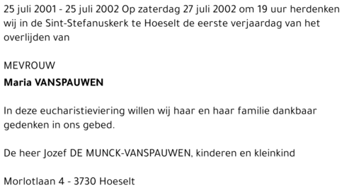 Maria Vanspauwen