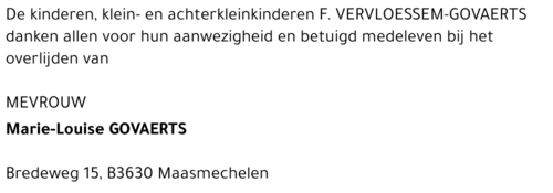 Marie-Louise Govaerts