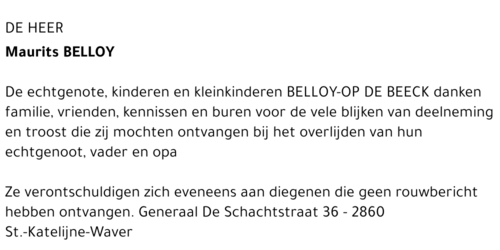 MAURITS BELLOY