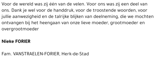 Nieke Forier