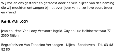 PATRIK VAN LOOY