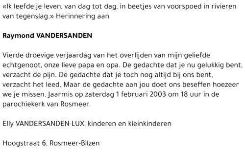 Raymond Vandersanden