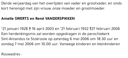 René en Amelie Vanderspikken-Swerts