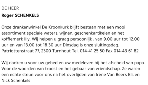 Roger SCHENKELS