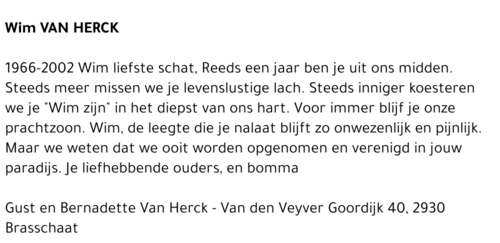 WIM VAN HERCK