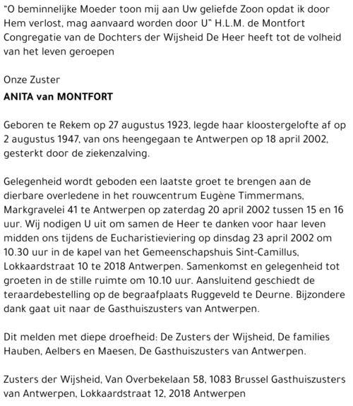 Anita van MONTFORT