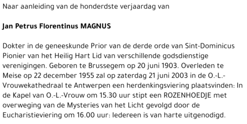 Jan Petrus Florentinus Magnus