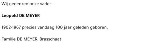 Leopold DE MEYER