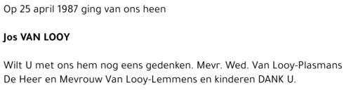JOS VAN LOOY