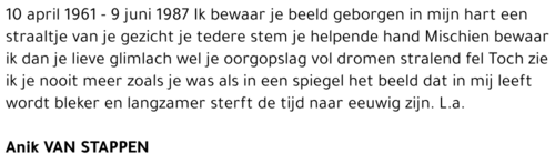 Anik VAN STAPPEN