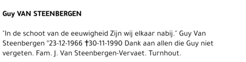 GUY VAN STEENBERGEN