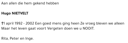 Hugo Nietvelt