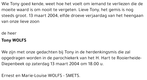 Tony Wolfs