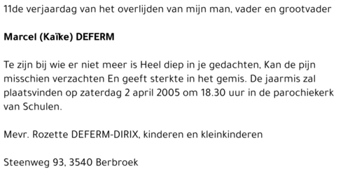 Marcel (Kaïke) Deferm