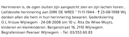 Dirk DE WREE