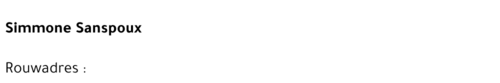 Simonne Sanspoux