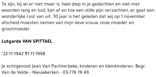 Lutgarde Van Spittael