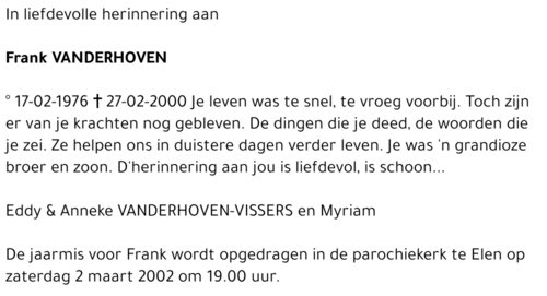 Frank Vanderhoven
